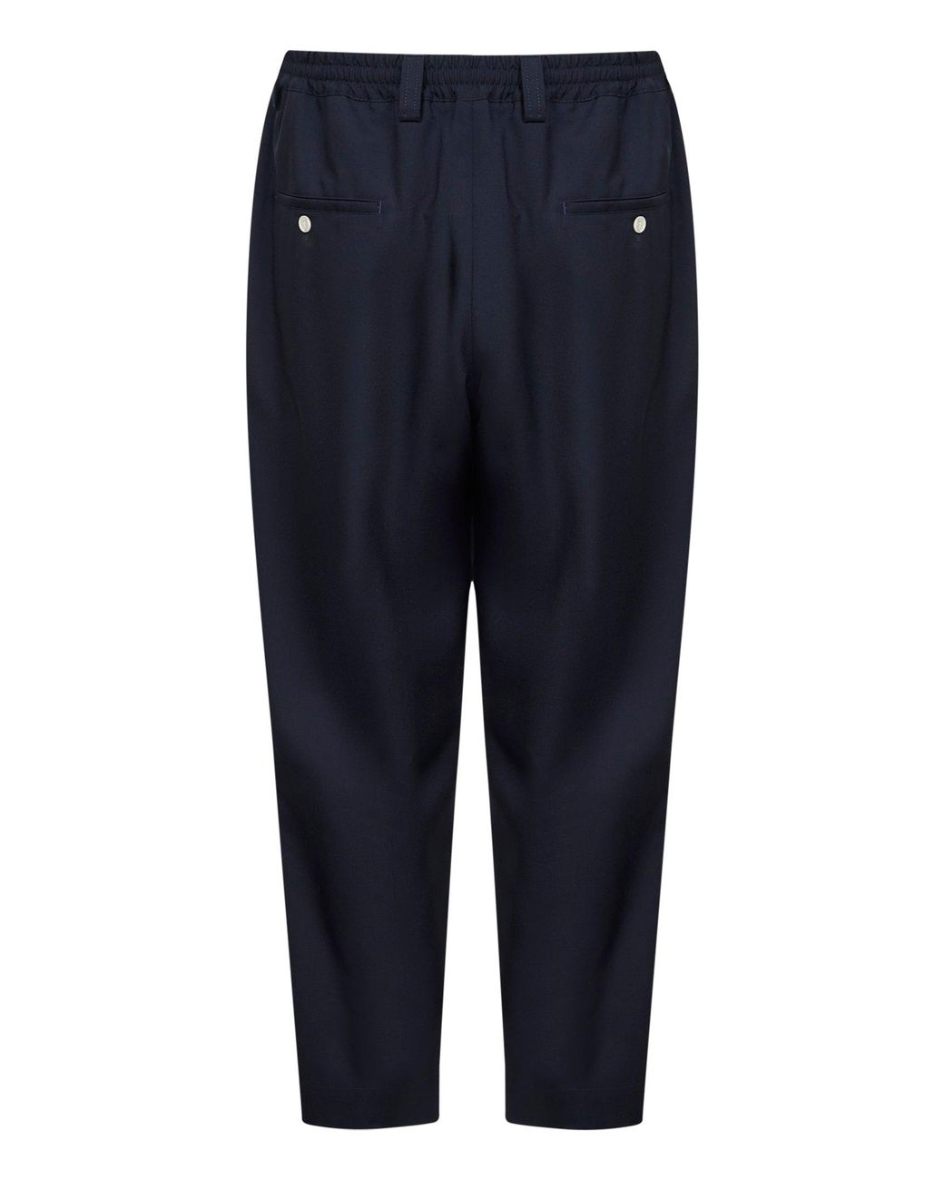 Marni Blue Tropical Wool Cropped Trousers for men