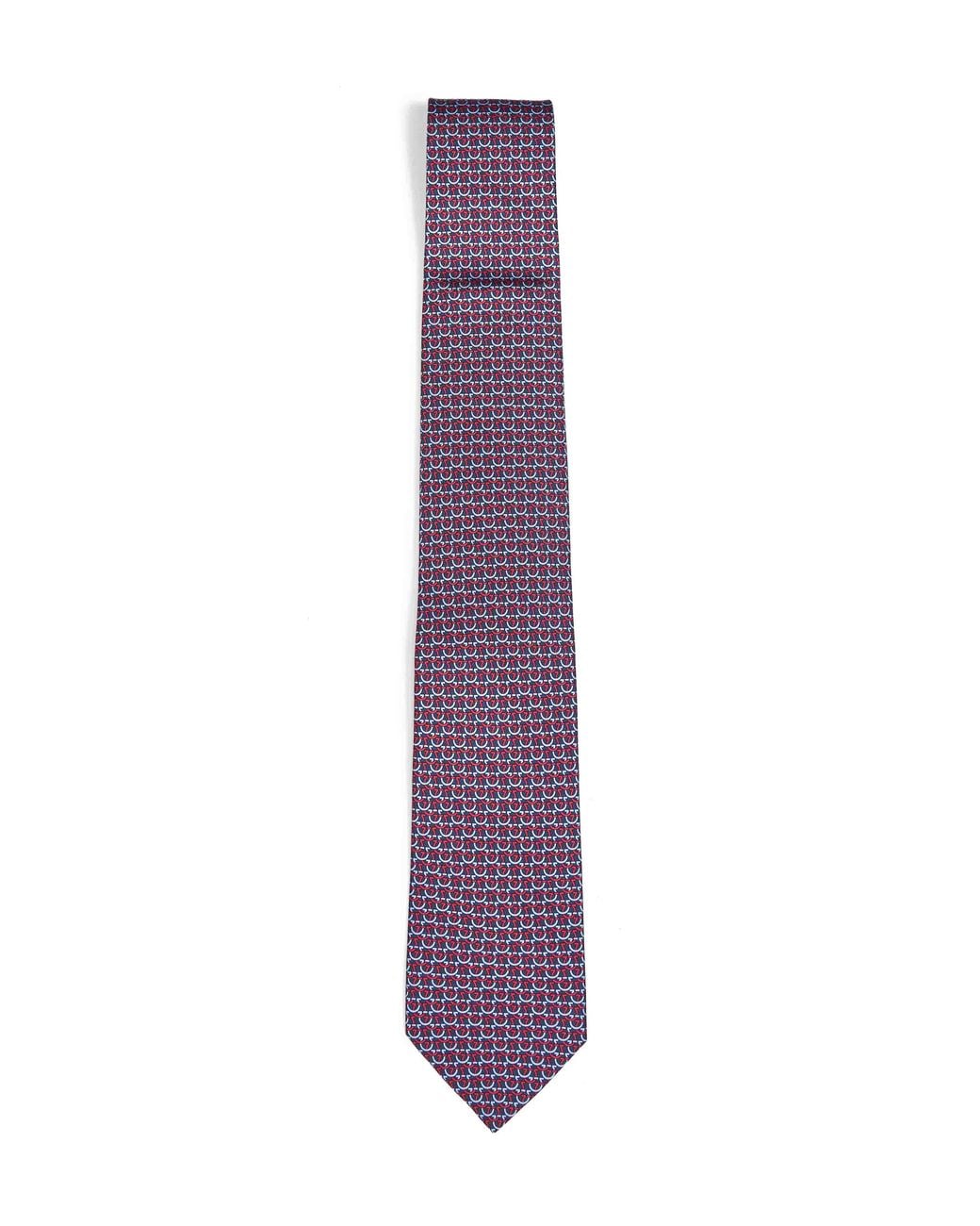 Cravatta Cerchio di Ferragamo in Purple da Uomo