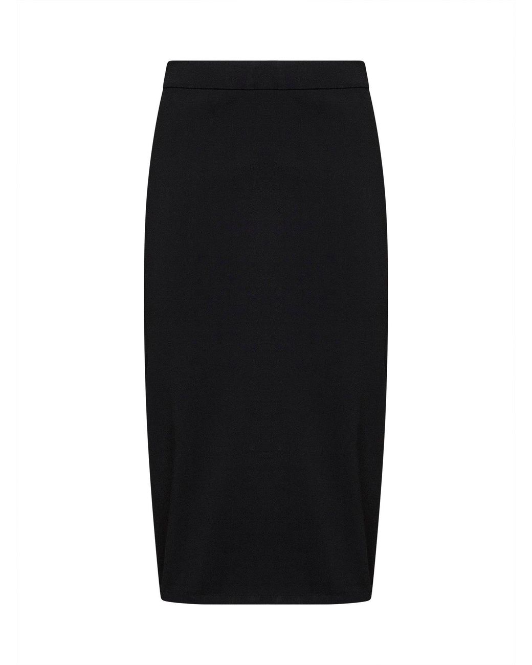 Co. Black Stretch Knit Straight Pencil Skirt