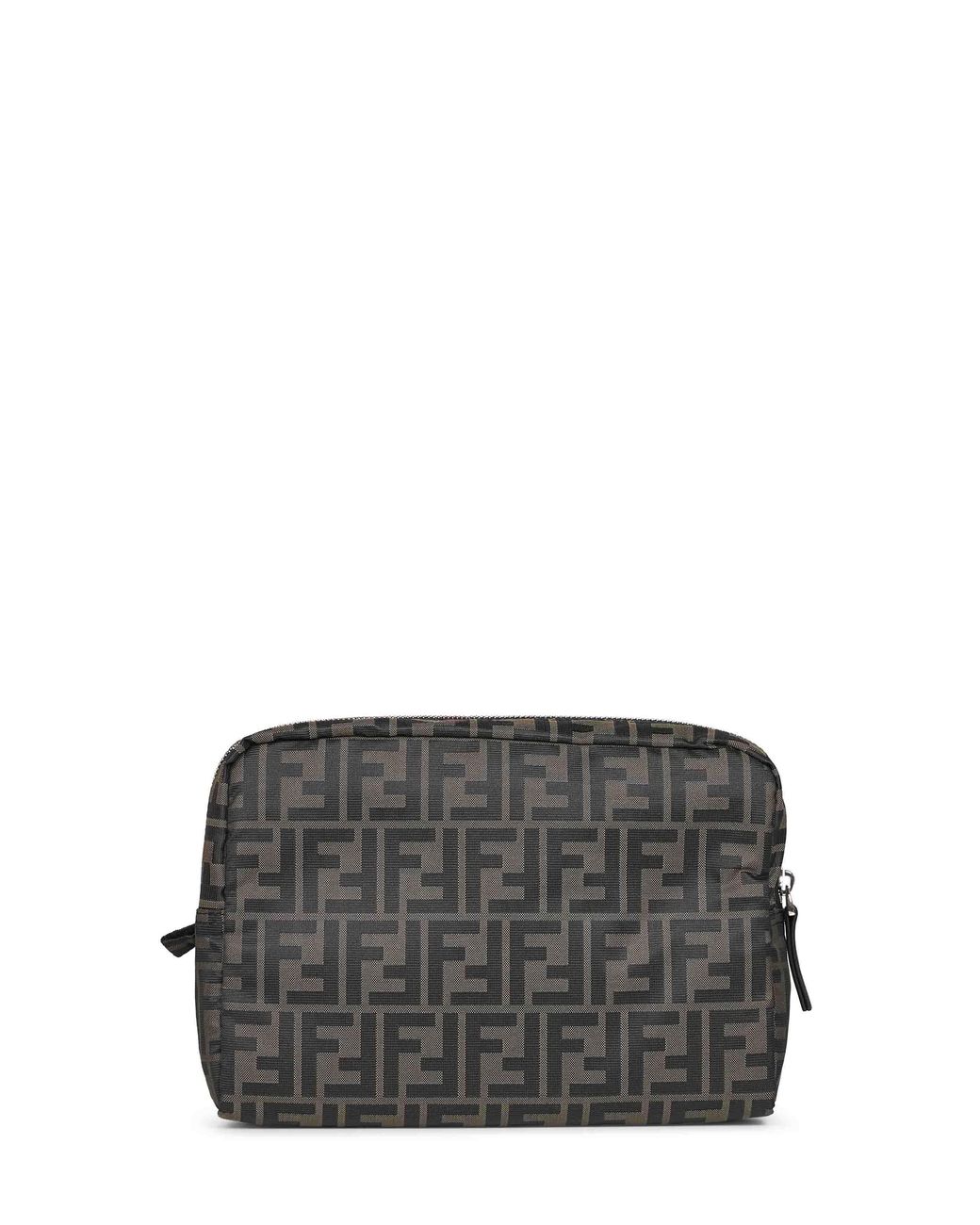 Fendi Gray Tobacco Beauty Case Medium Ff Light Beauty Case for men