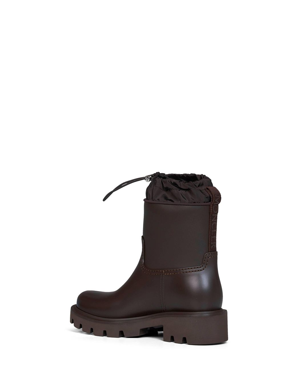 Moncler White Kickstream Rain Boots