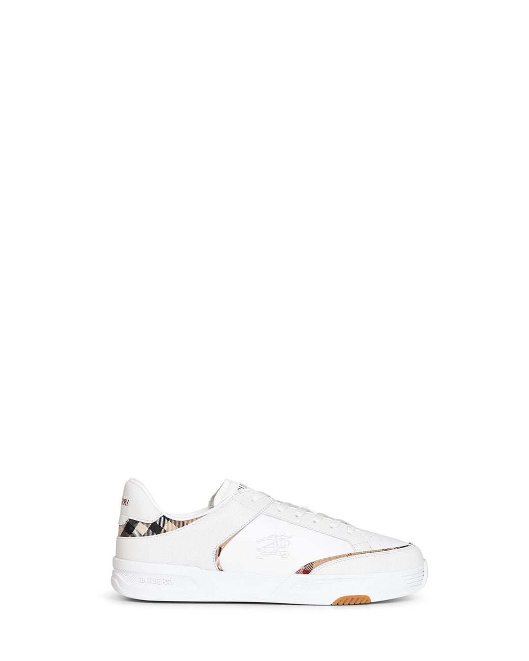 Burberry White And Archive Leather And Nylon Harrow Sneakers for men