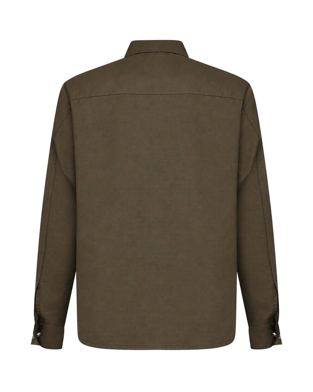 Fendi Green Mackintosh Fabric Overshirt for men