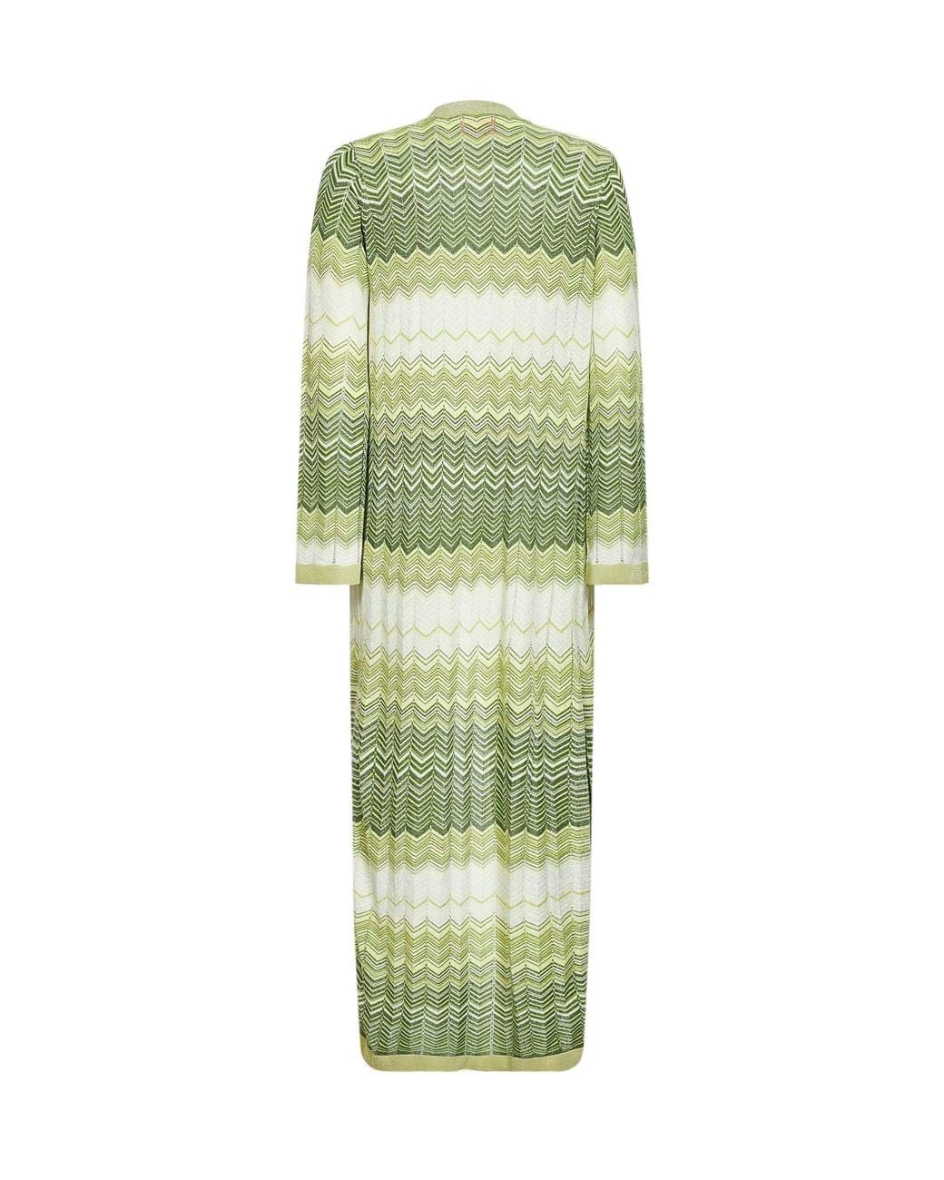 Mc2 Saint Barth Green Long Cardigan Tonia Lurex