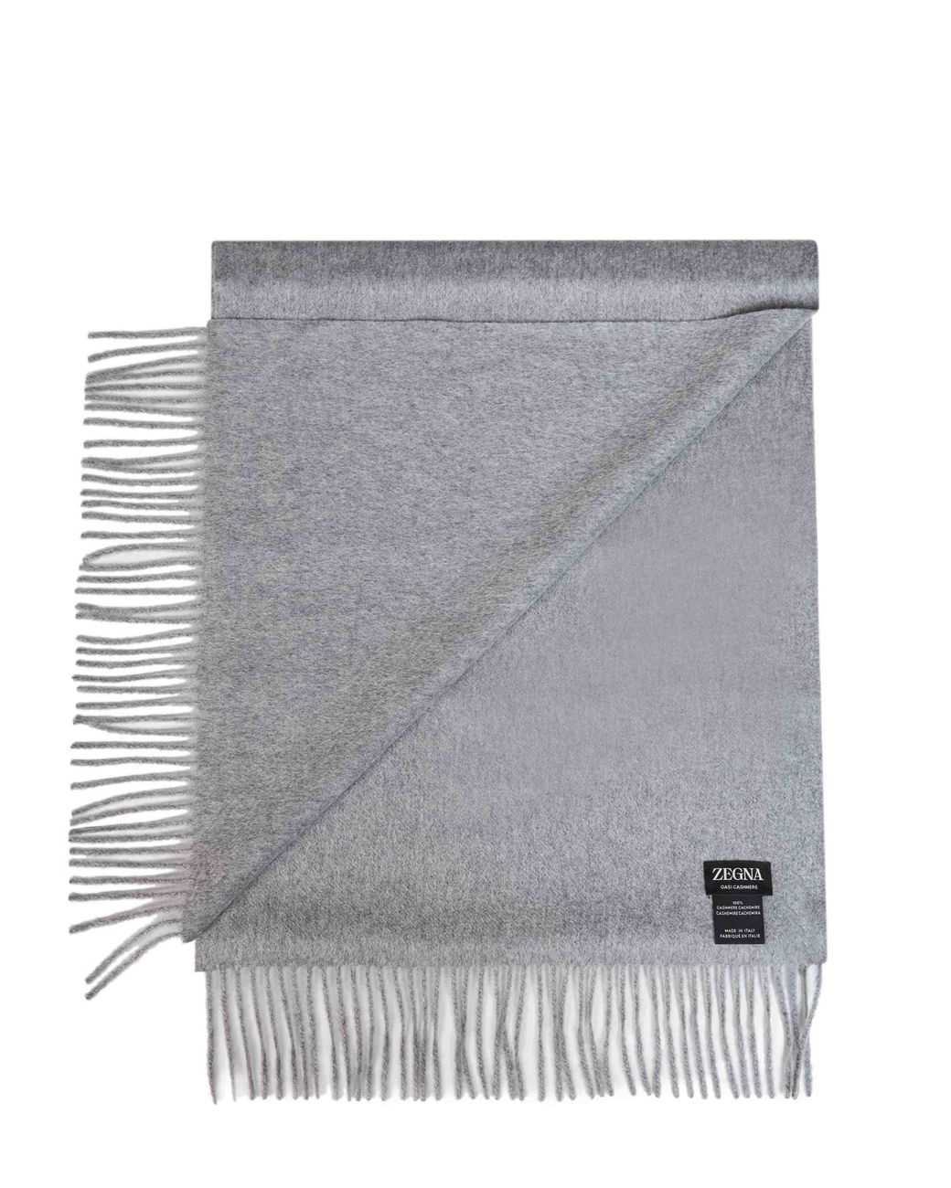 Zegna Gray Medium Oasi Cashmere Scarf for men