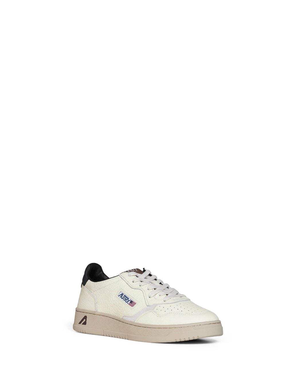 Autry White Leather And Pinecone Suede Medalist Low Sneakers for men