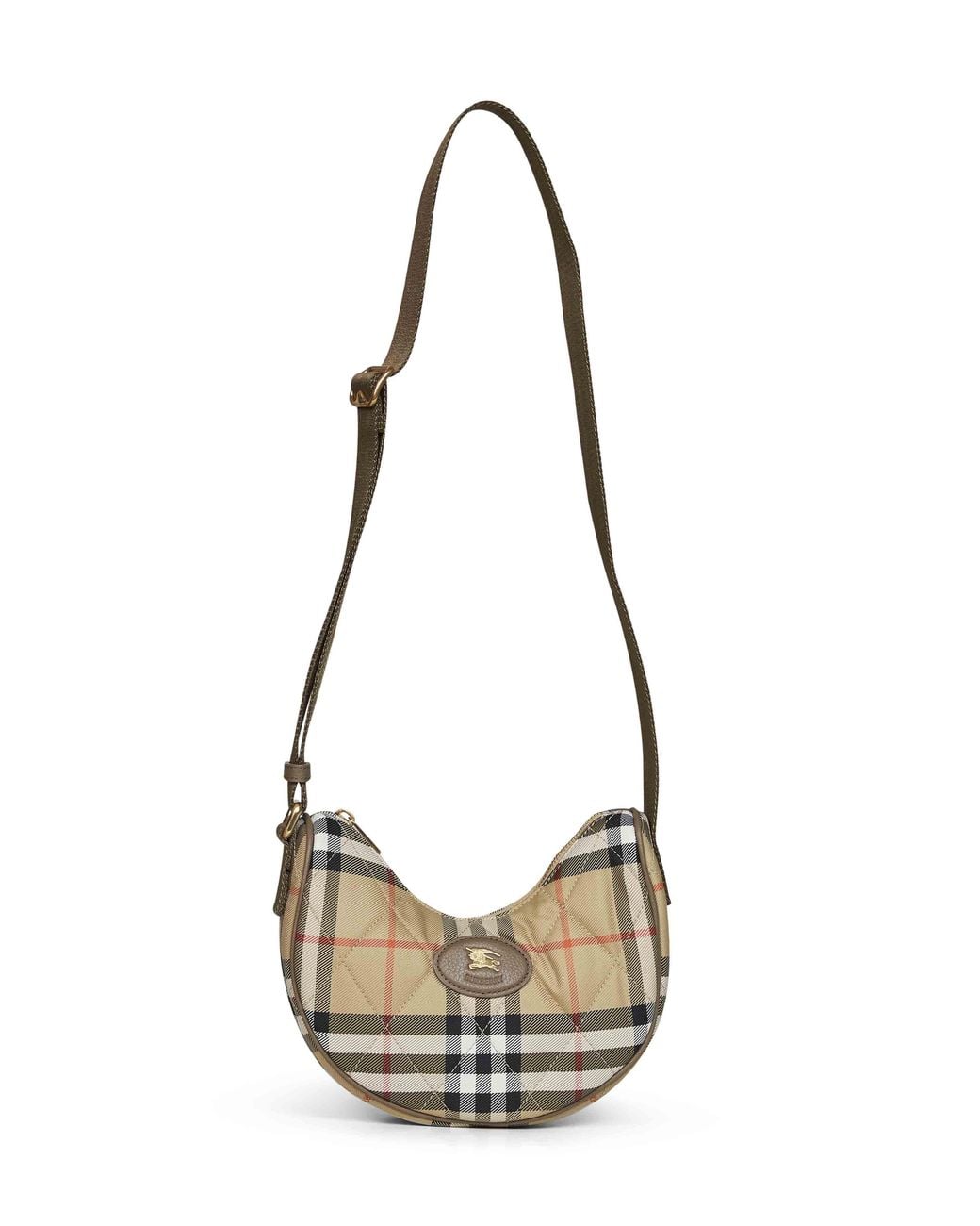 Burberry Metallic Sand Horseshoe Crossbody Bag for men