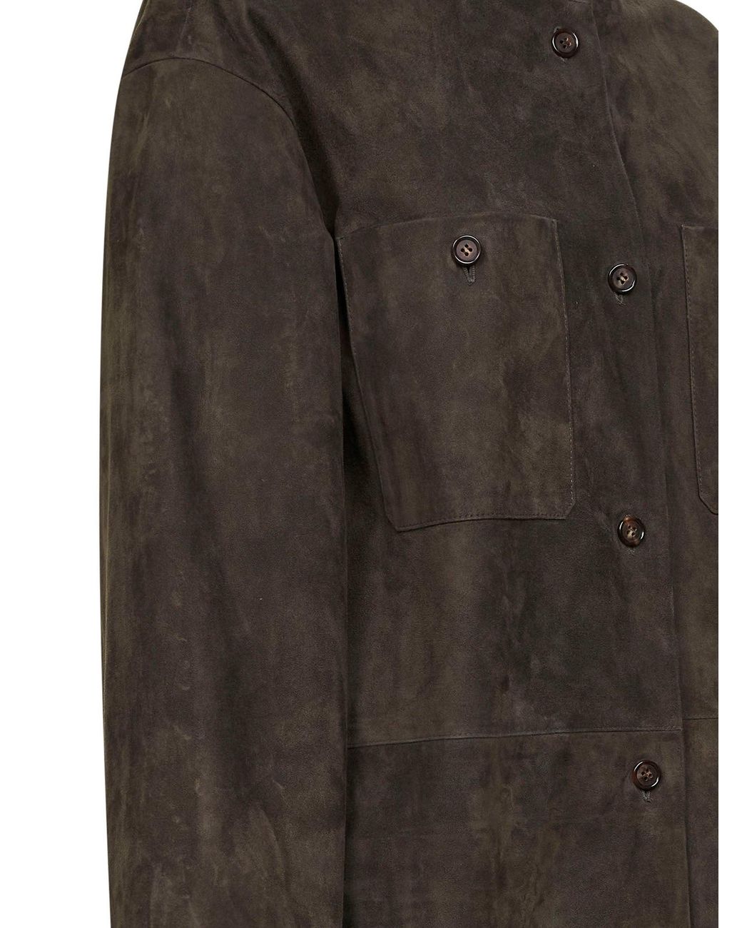 Max Mara Brown Suede Leather Smmelodia Midi Jacket