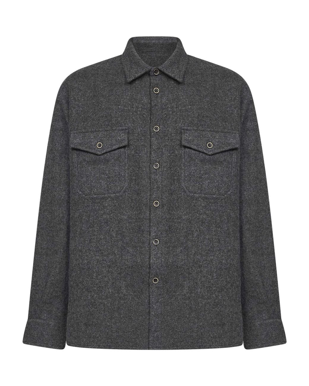 Uma Wang Gray Virgin Wool Tavis Overshirt for men