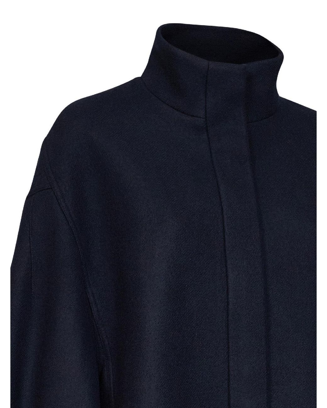 Dries Van Noten Blue Wool Blend Voles Oversized Blouson