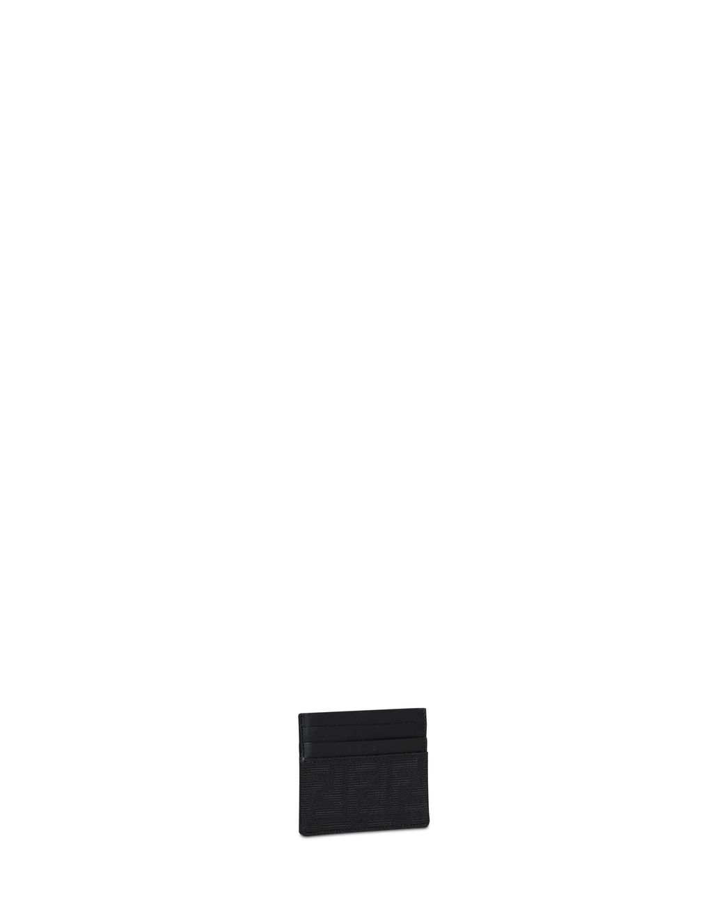 Fendi White Ff Jacquard Card Holder for men