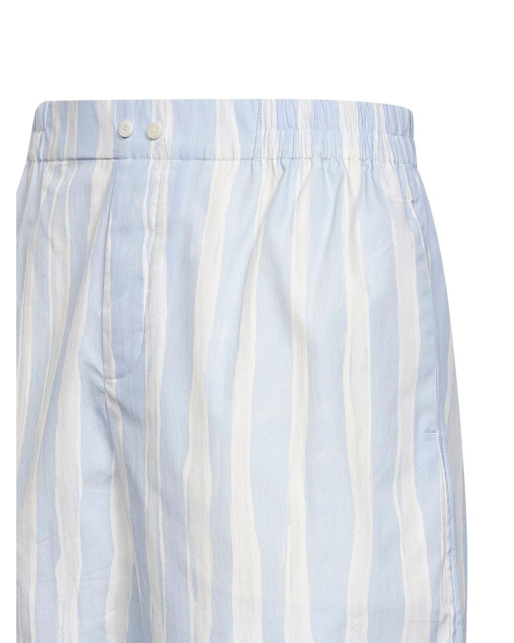 Jacquemus Blue Striped Gouache-Printed The Caleçon Boxer Shorts for men