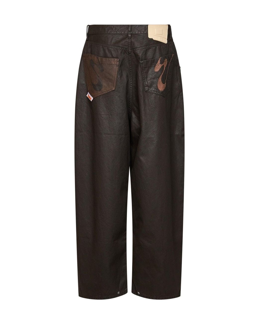 PDF Black Waxed Cotton Mpc Trousers for men
