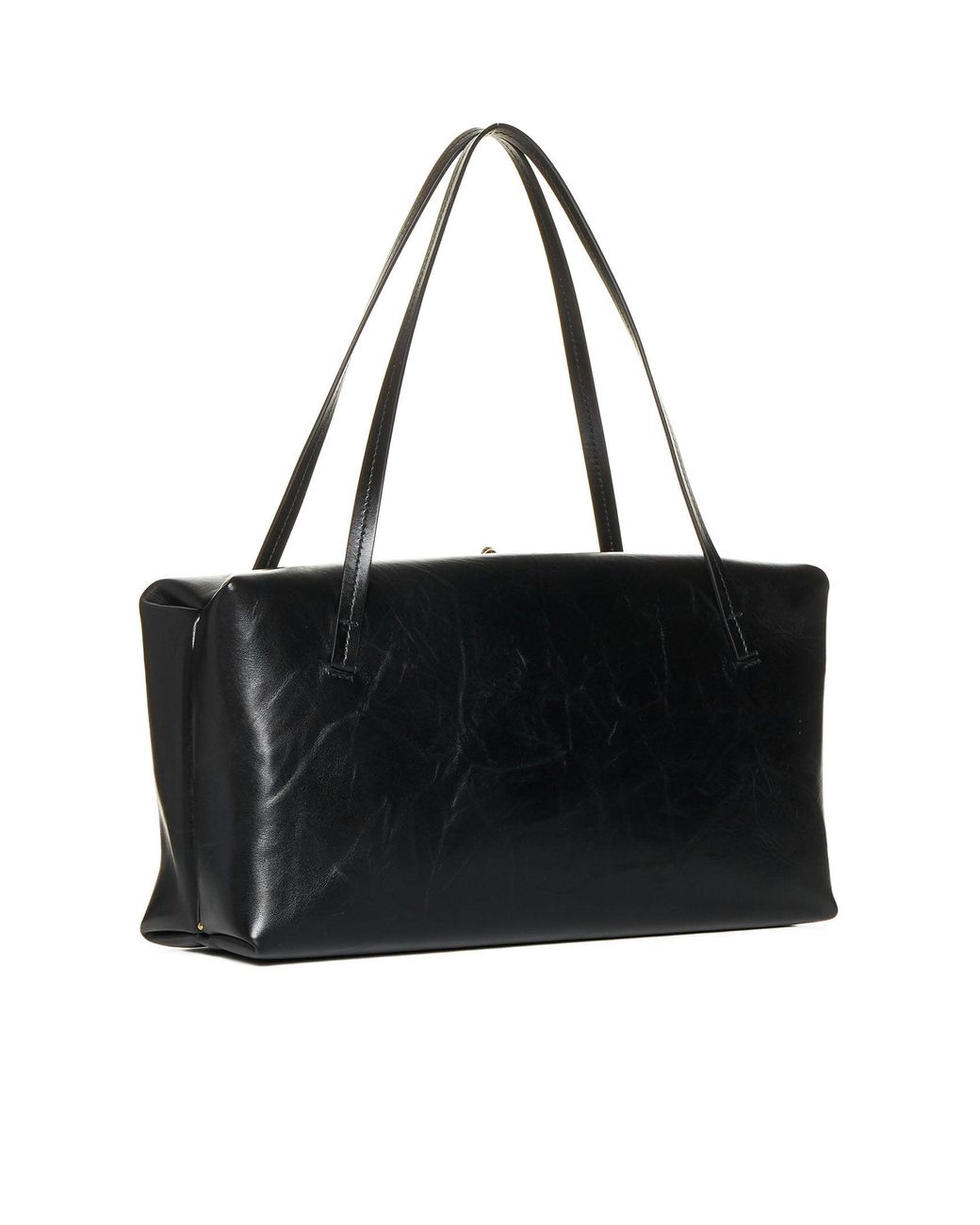 ショルダーバッグ・ポシェット Jil Sander Black Leather Medium Goji Pillow Shoulder Bag JIL SANDER Goji Pillow Medium $3350 Black Leather Shoulder
