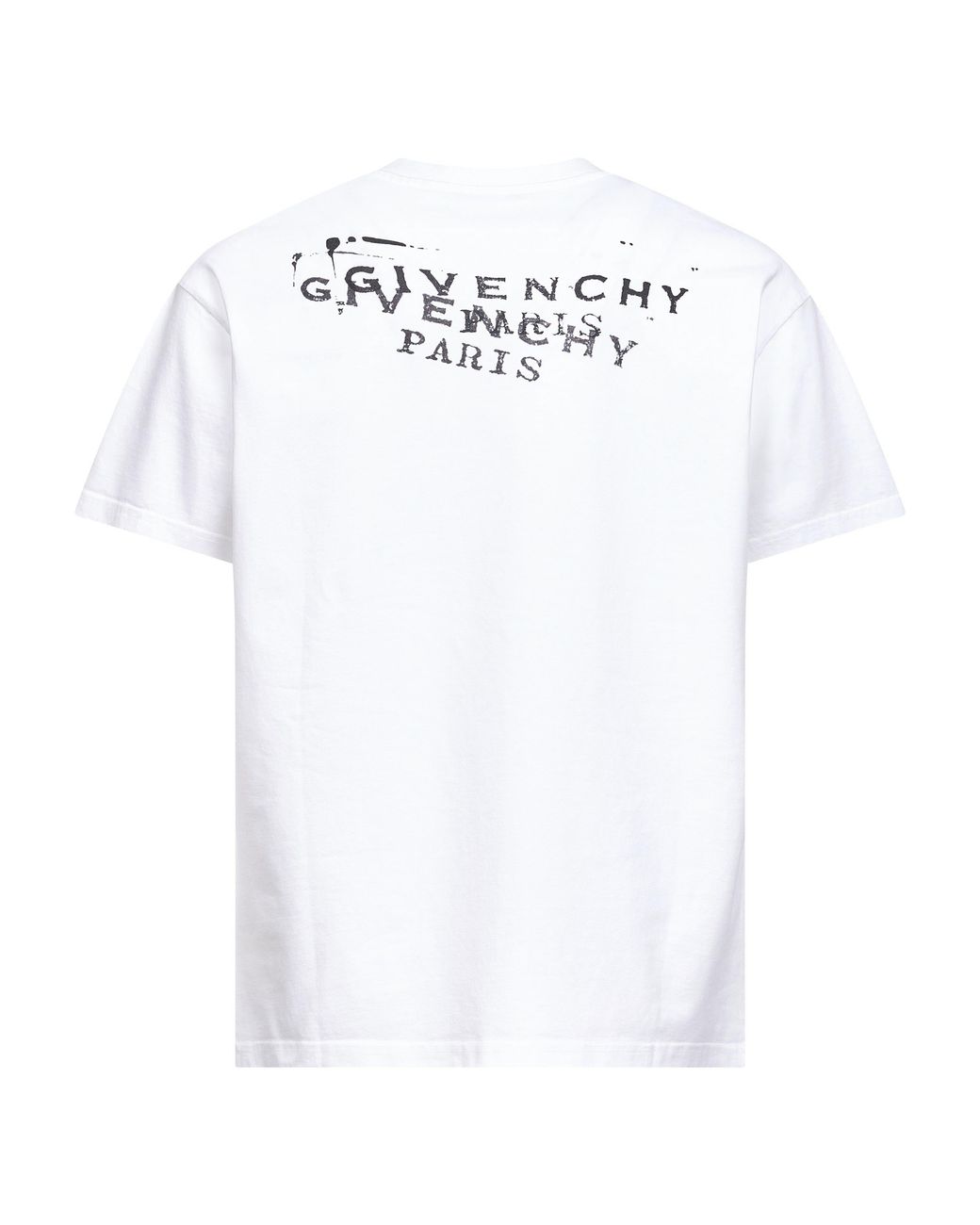 Givenchy White Stamp Print T-Shirt<Br for men
