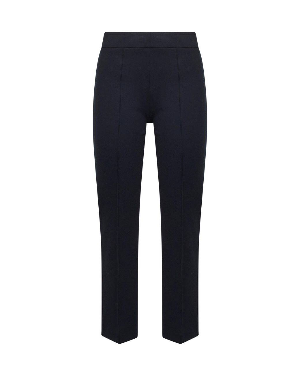 Blanca Vita Blue Stretch Jersey Pioppo Trumpet Trousers