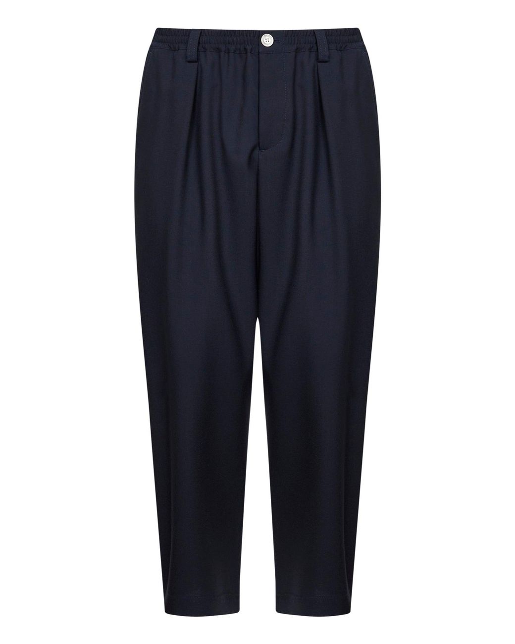Marni Blue Tropical Wool Cropped Trousers for men
