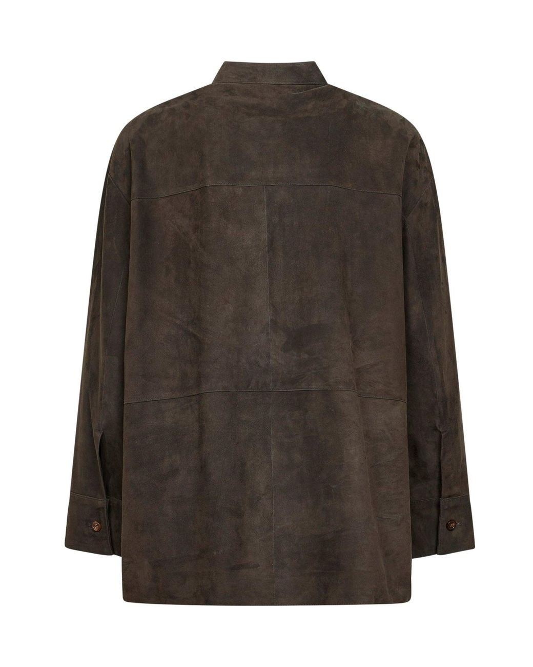Max Mara Brown Suede Leather Smmelodia Midi Jacket
