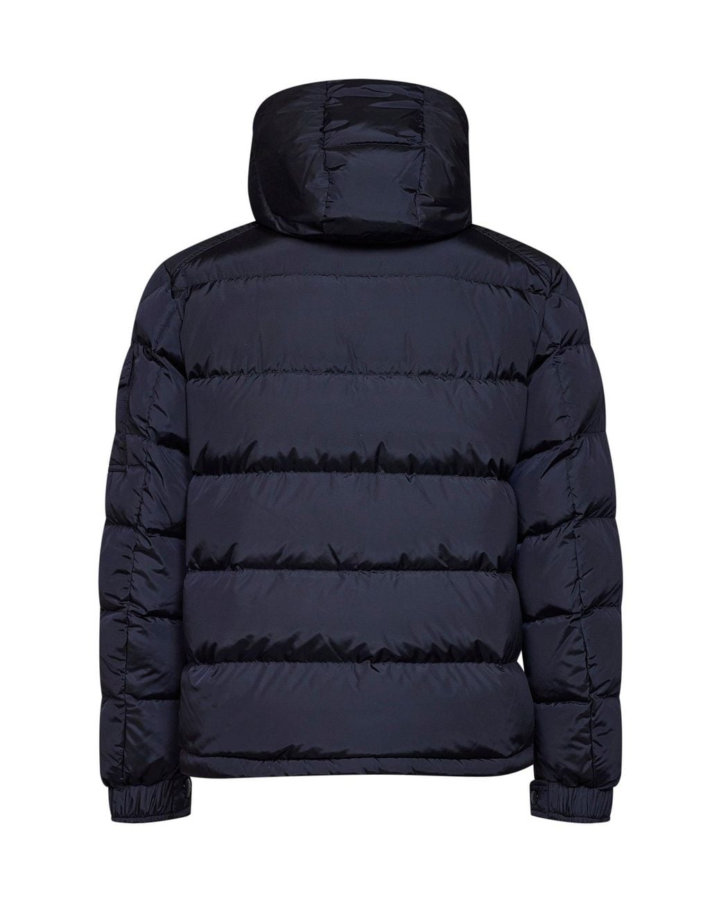 Moncler Blue Maya Matte Short Hooded Down Jacket for men