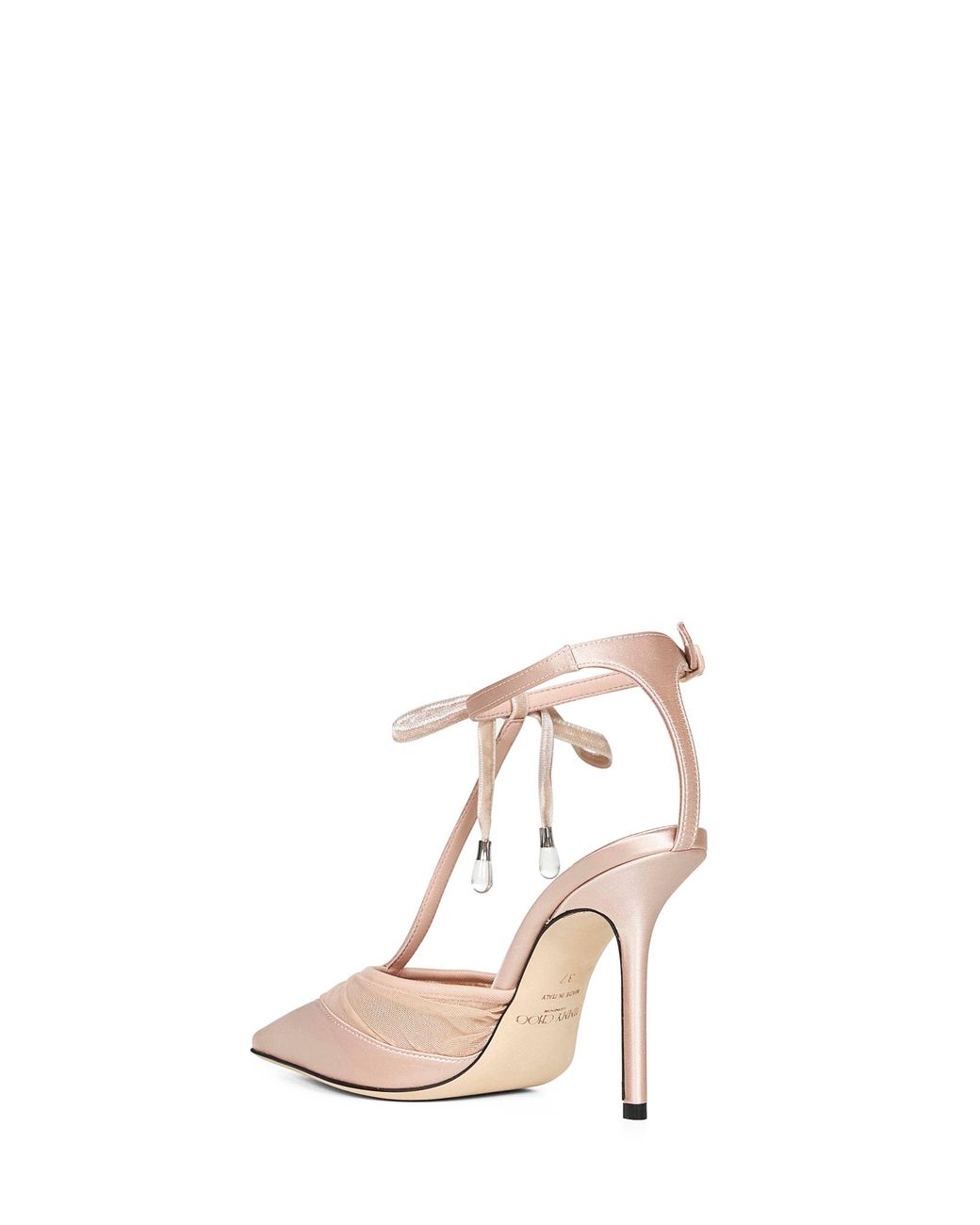 Jimmy Choo White Macaron Afia Mesh 100 Pumps