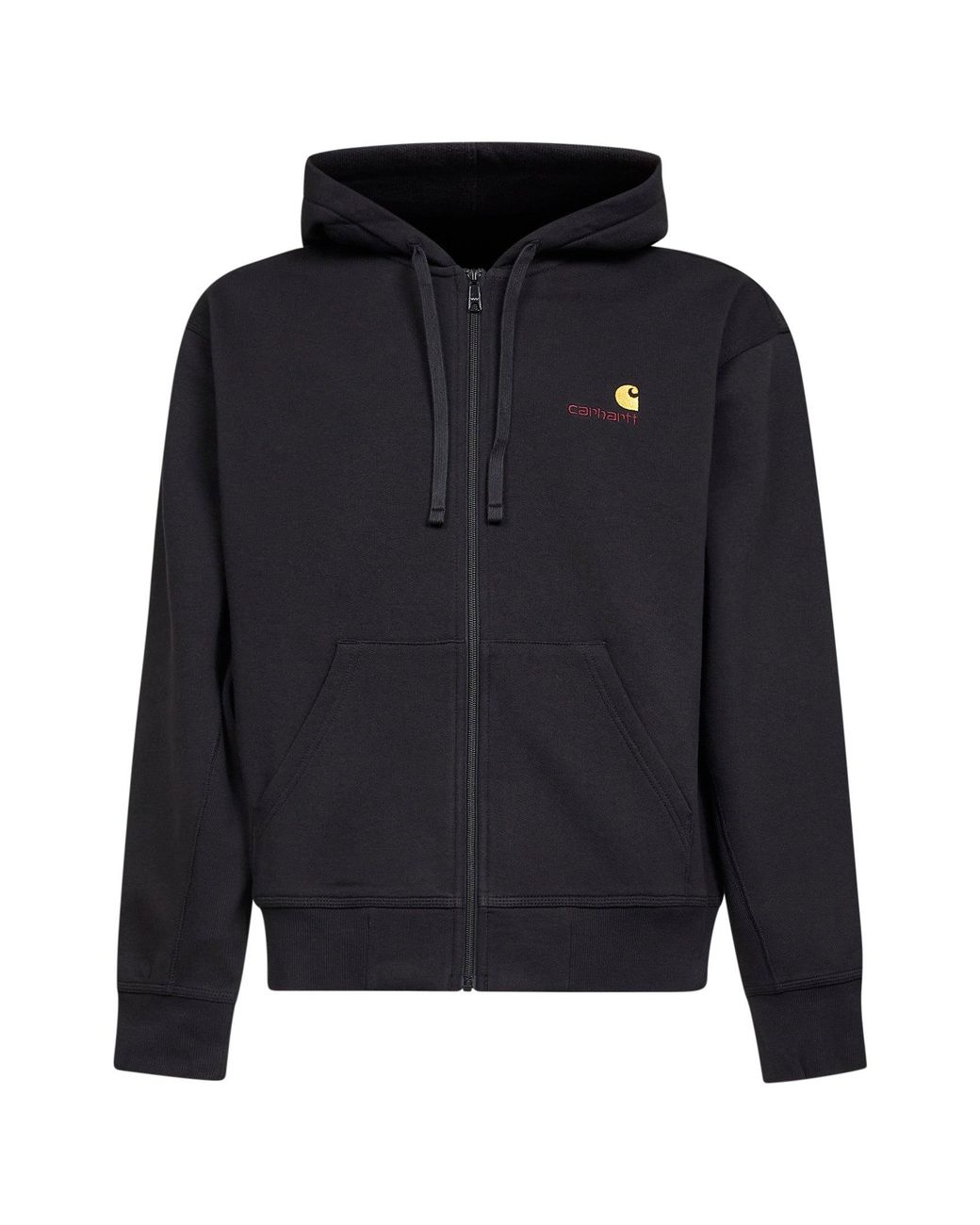 Carhartt Blue Hooded American Script Jacket Zip-Up Hoodie for men