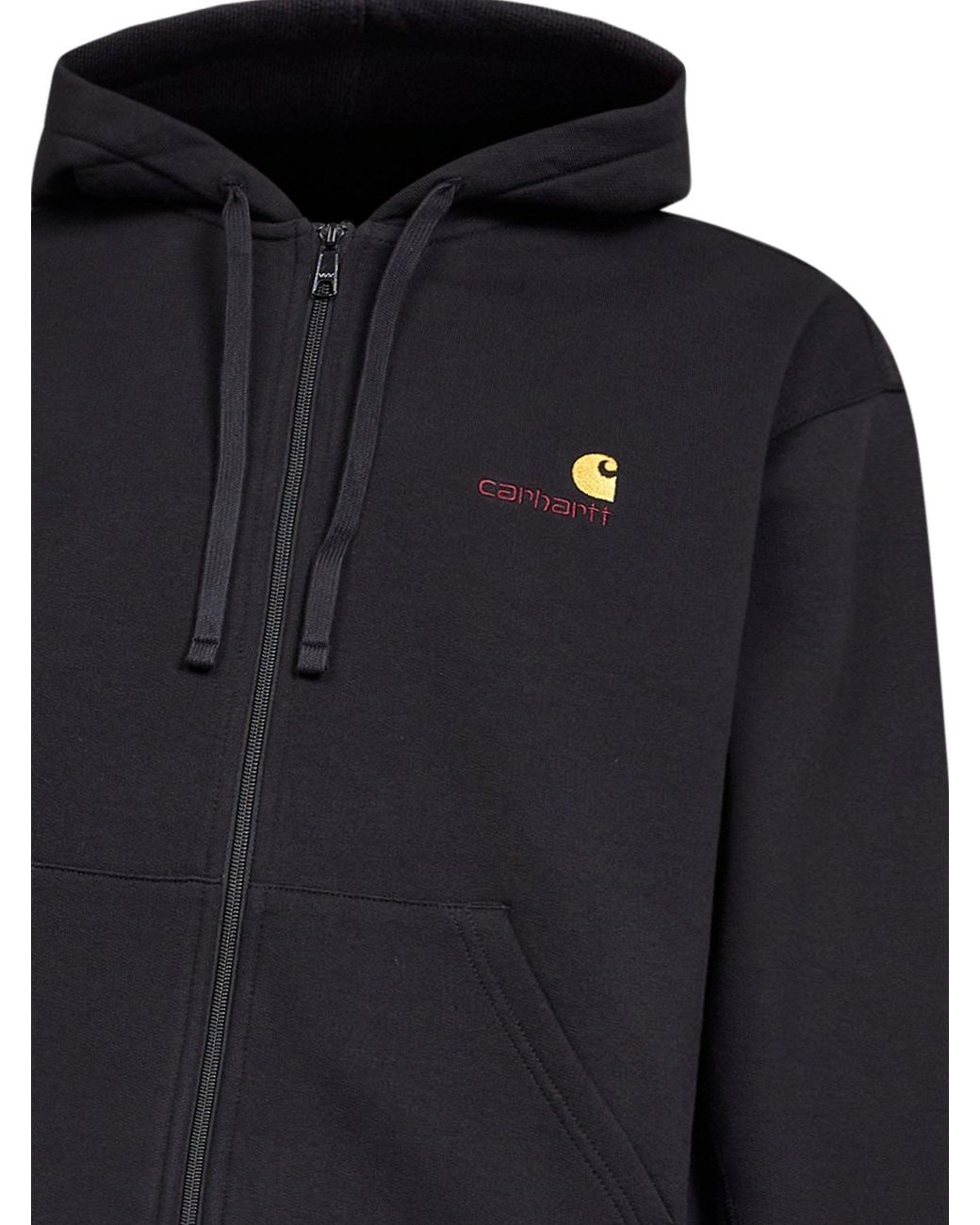 Carhartt Blue Hooded American Script Jacket Zip-Up Hoodie for men