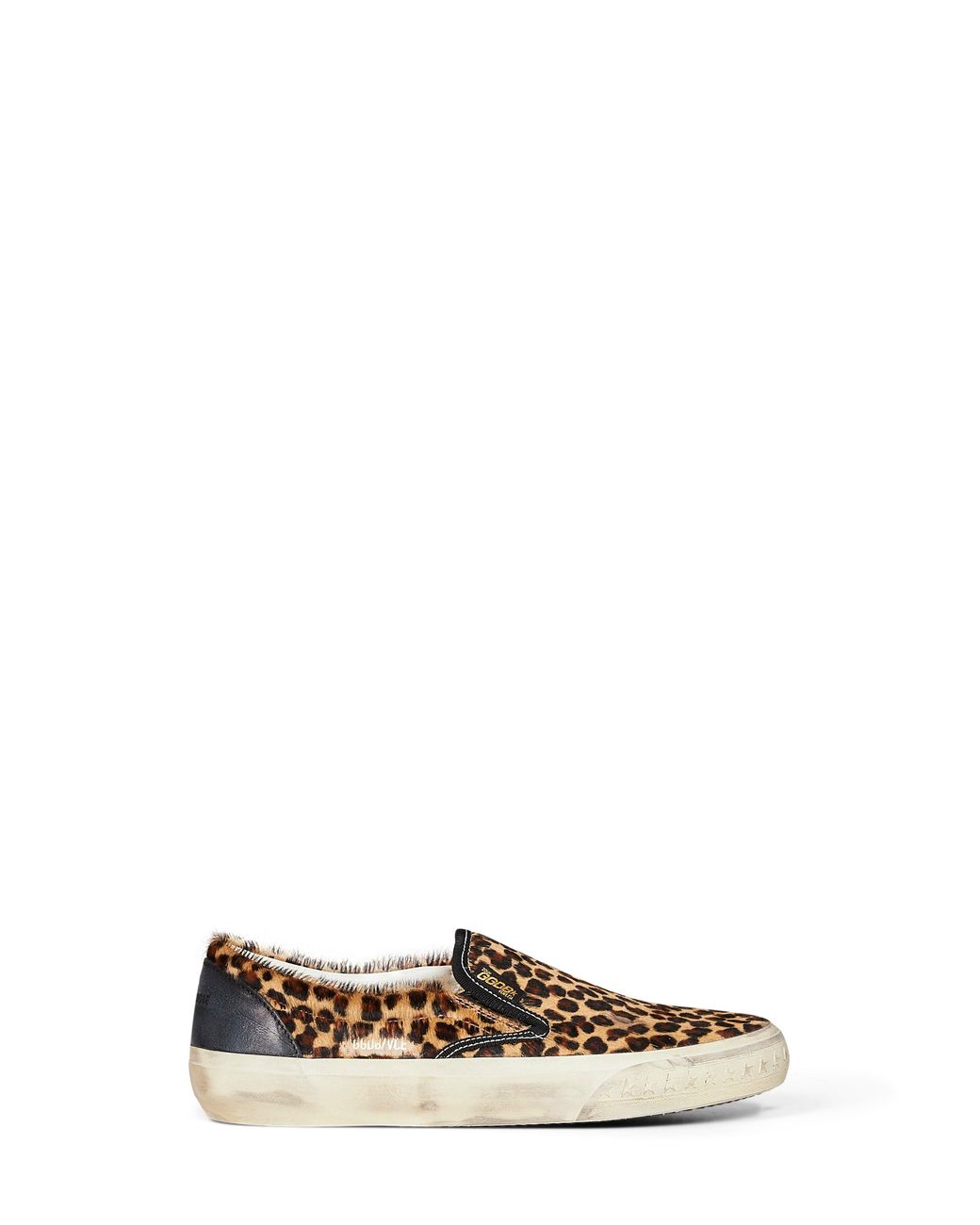 Golden Goose Deluxe Brand White Leopard-Print Calf Hair Vce Penstar Sneakers for men