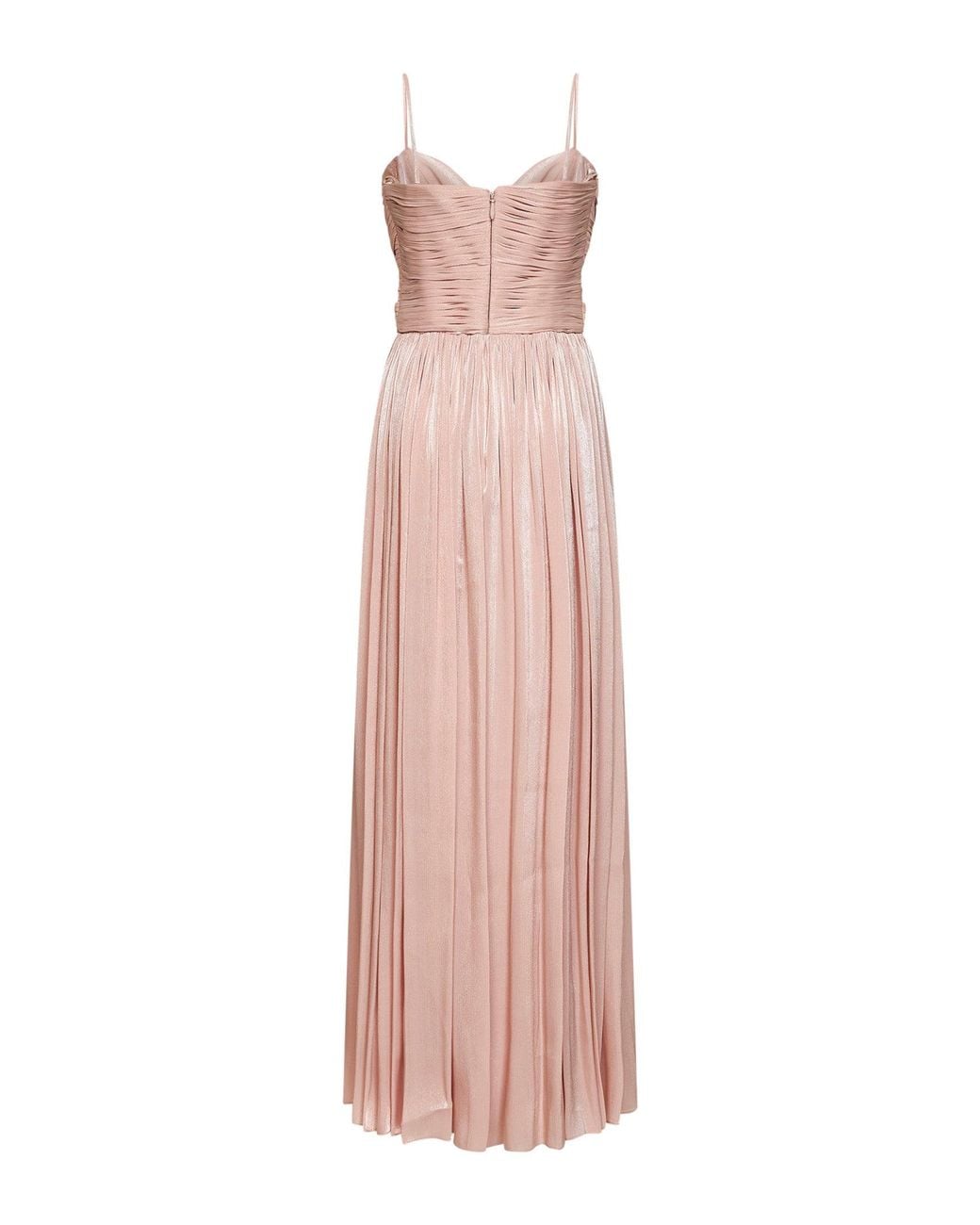 Costarellos Pink Nude Lurex Georgette Sireen Gown