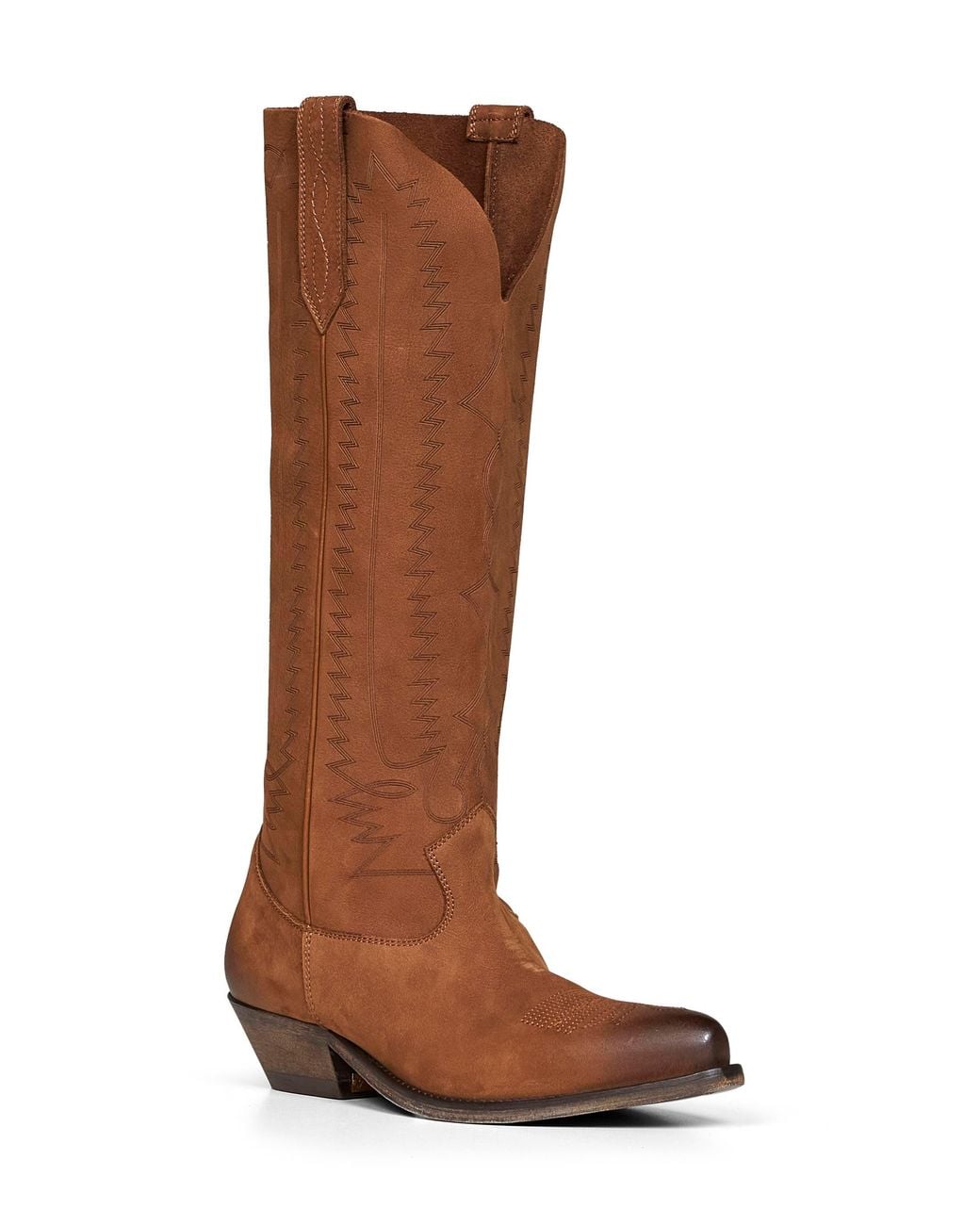 Golden Goose Deluxe Brand Brown Leather Wish Star Western Boots