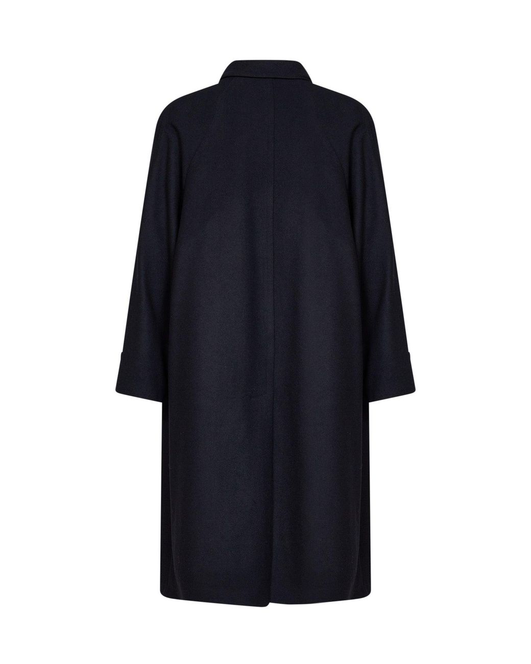 Hevò Blue Wool-Blend Baia Del Monaco Long Trench Coat for men