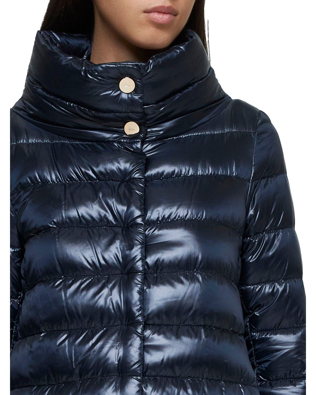 Herno Icons Blue Amelia Quilted Nylon Down Jacket