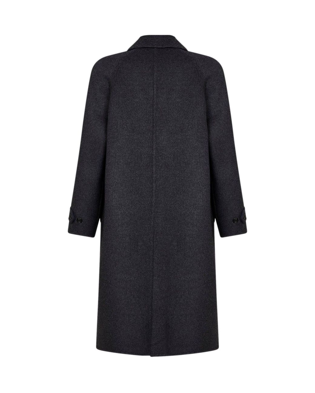 Valentino Blue Dark Double Wool Single-Breasted Coat for men