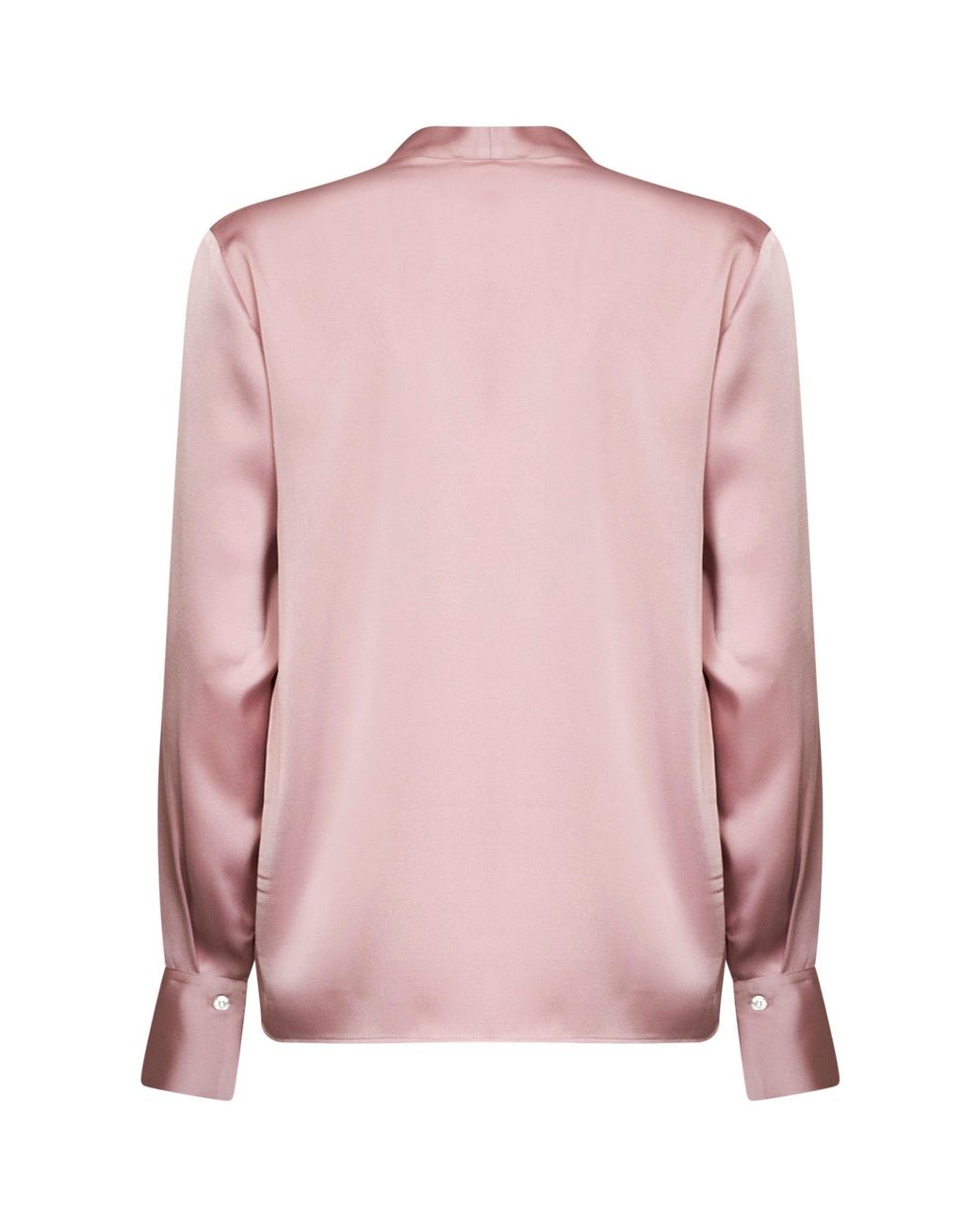 Blanca Vita Pink Amethyst Envers Satin Begma Blouse