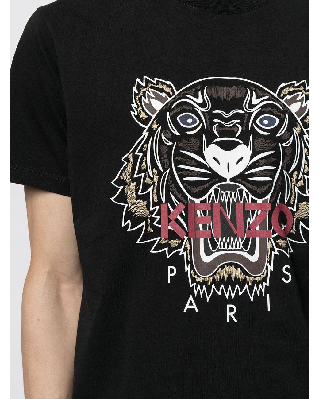KENZO Tiger-print Cotton T-shirt Men |