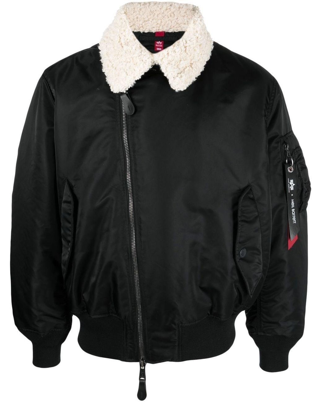 Neil Barrett X Alpha Industries Ma-1 Bomber Jacket in Black