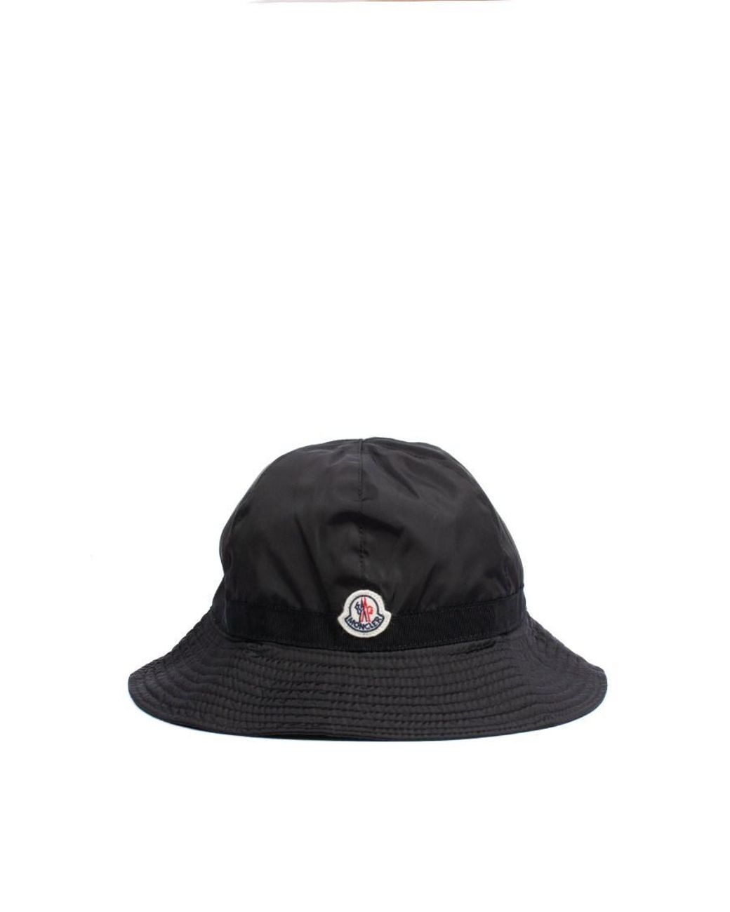 Lyst - Moncler Nylon Bucket Hat in Black