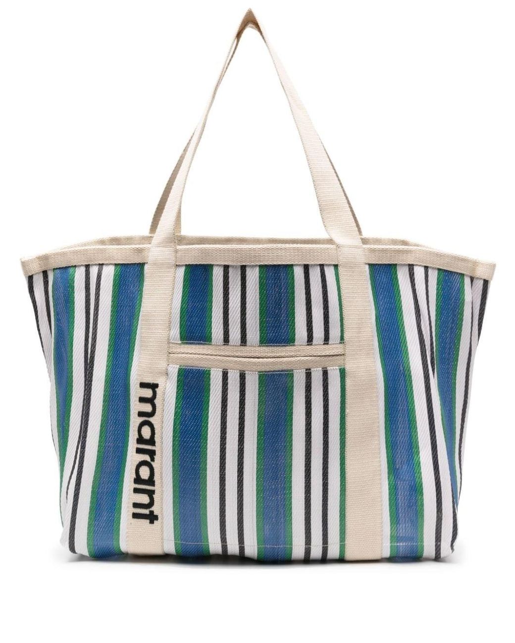 Isabel Marant Darwen Striped Tote Bag in Blue | Lyst