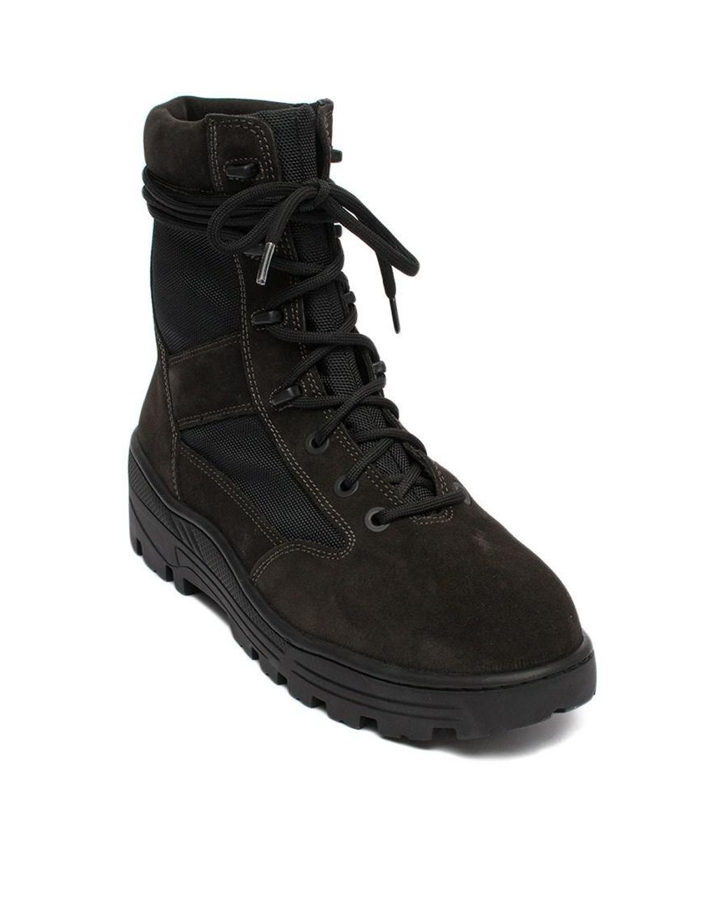 Yeezy Season 4 Combat Boot in Black for Men Lyst Canada