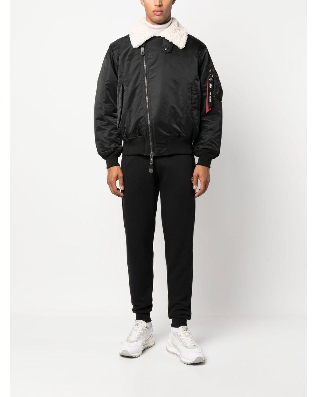 ジャケット・アウター ALPHA INDUSTRIES x Neil Barrett / MA1 Neil Barrett X Alpha Industries Ma-1 Bomber Jacket in Black
