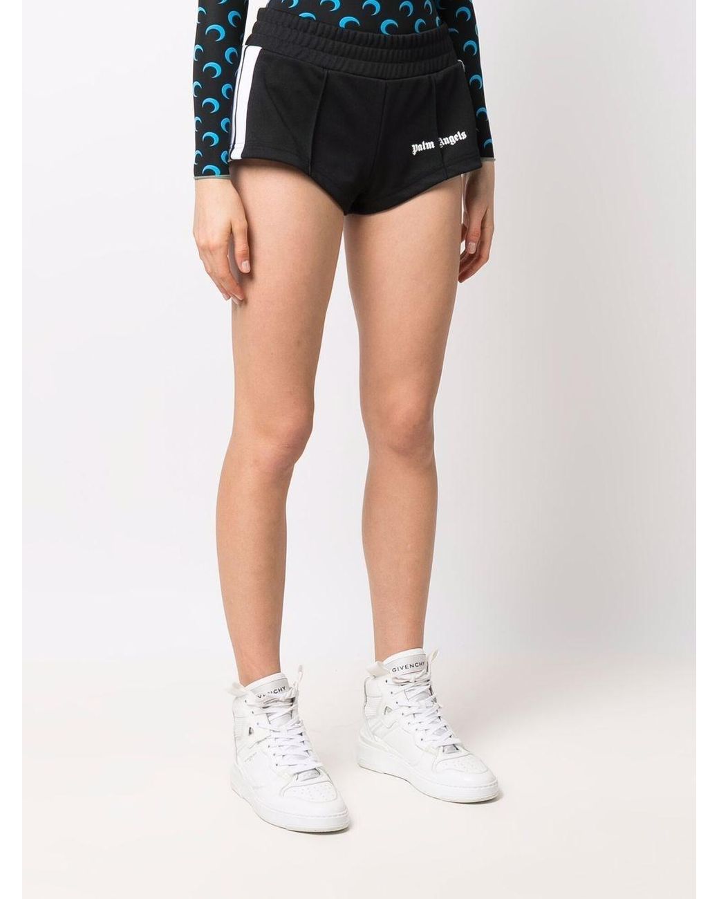 Palm Angels Sports Hot Pants in Black 