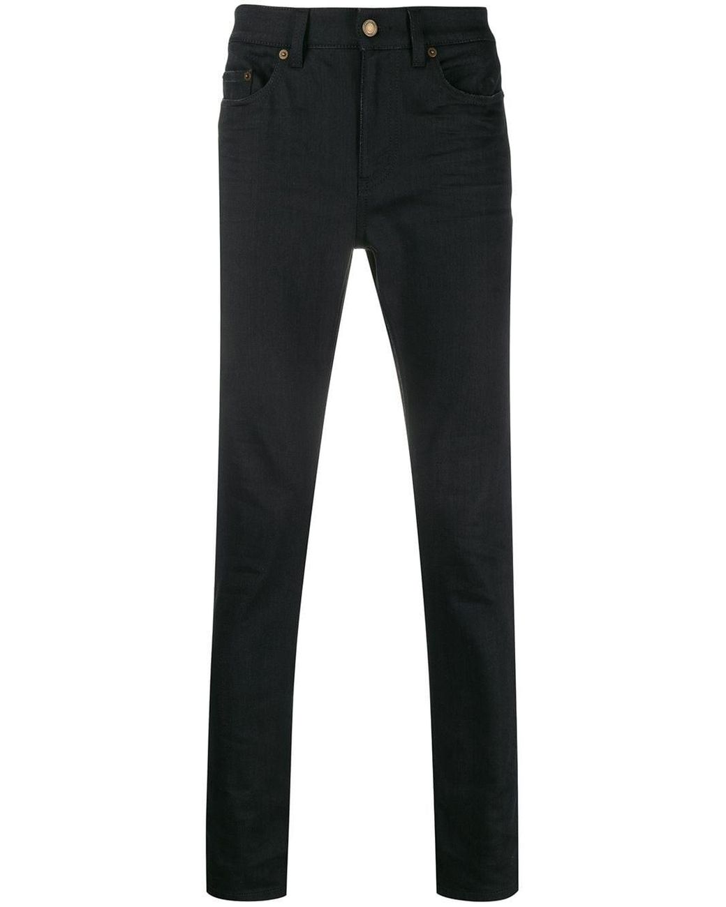 Saint Laurent Denim Skinny Jeans in Black for Men - Lyst