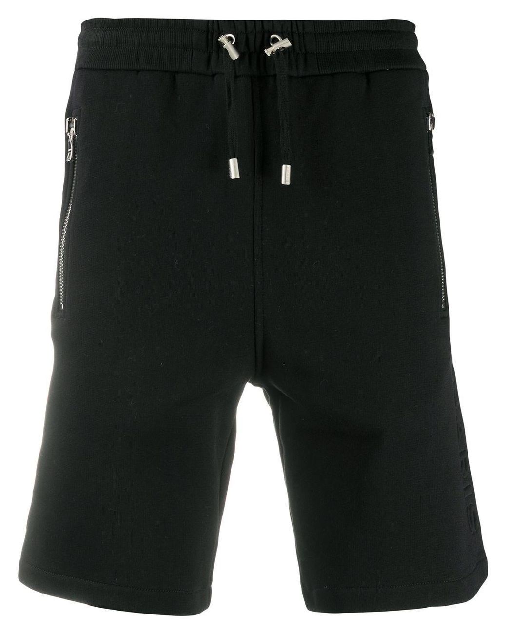 Balmain Shorts In Cotone Neri in Nero (Black) for Men - Save 21% - Lyst