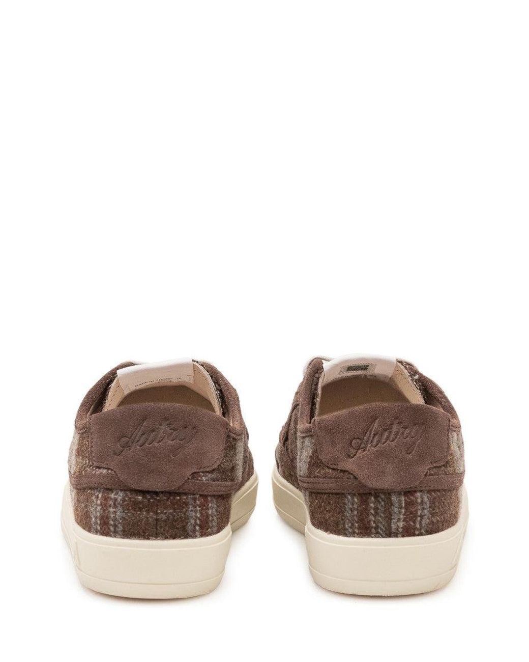 Autry Brown Textured Vintage Sneakers for men