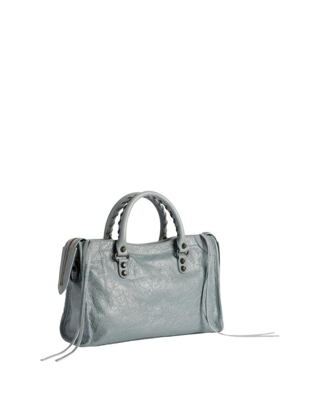 Balenciaga Gray Light Le City Small Satchel
