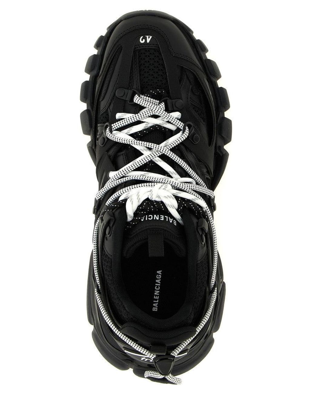 Balenciaga Black Lace Up Sneakers for men