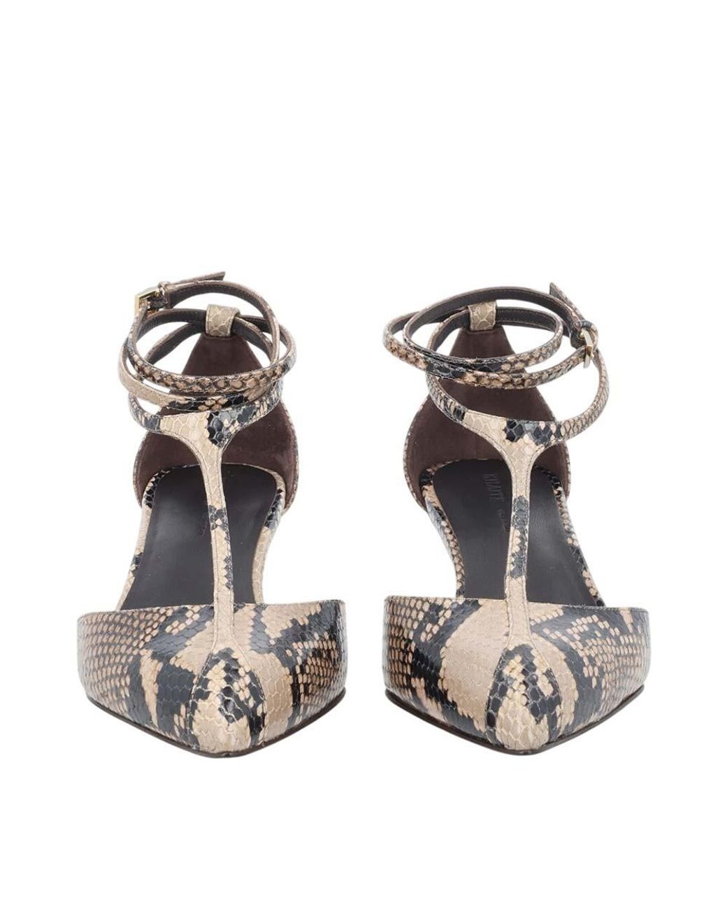 Khaite Metallic Printed Heels