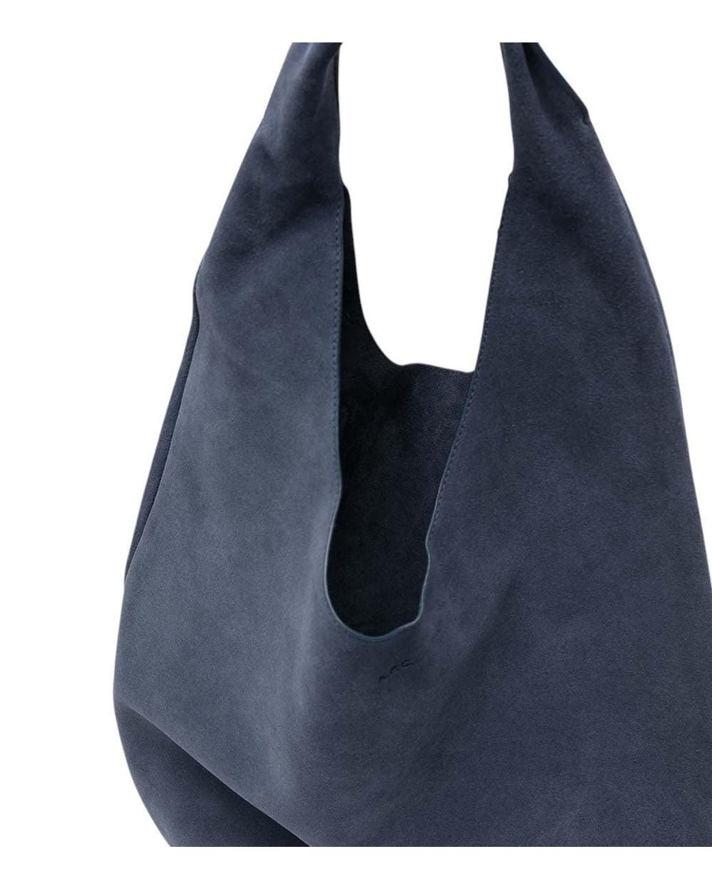 A.P.C. Blue Dark Neige Large Hobo