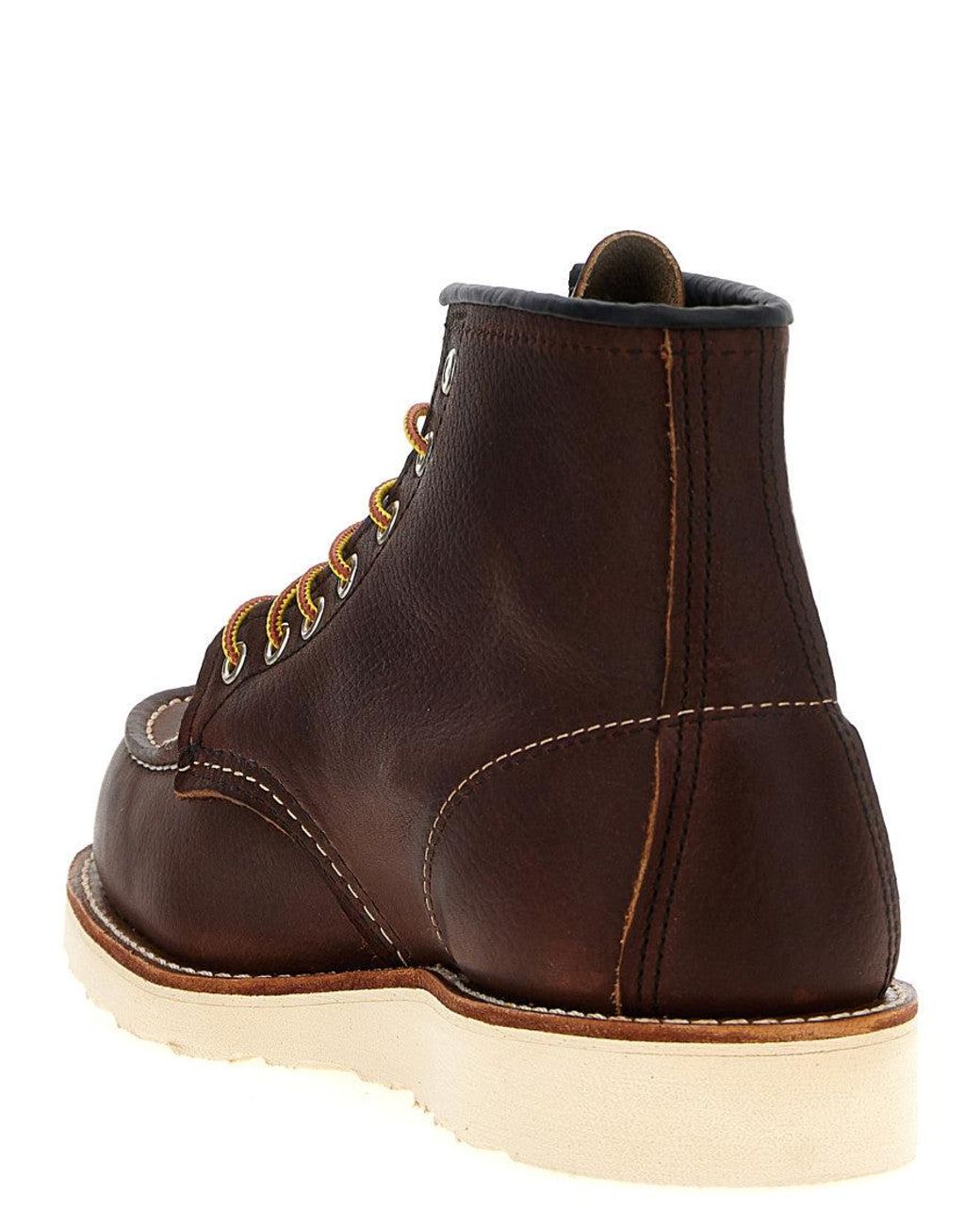 Red Wing Brown 'Classic Moc' Ankle Boots for men
