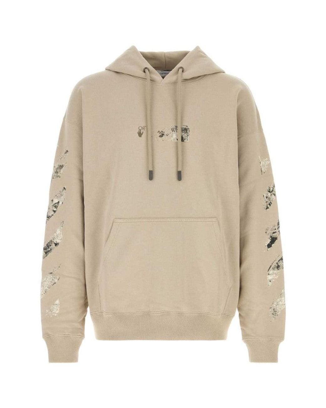 Off-White c/o Virgil Abloh Natural Light Graphic Hoodie for men