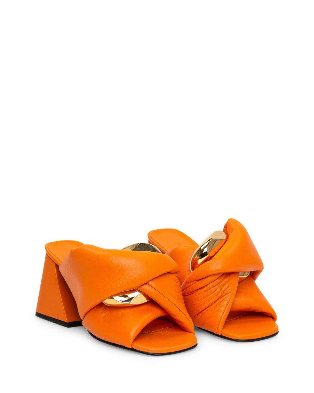 J.W. Anderson Orange Solid Twisted Heels